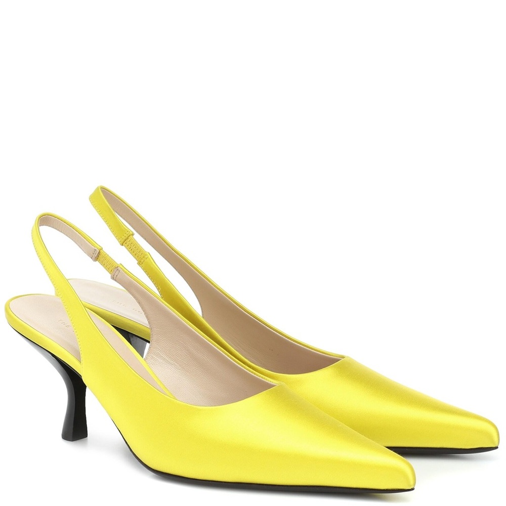 The Row Bourgeois satin pump, size 37 new in box